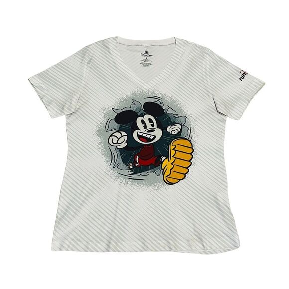 10/$25🦋 Disney Parks White Mickey Mouse Graphic Tee - Size Medium - Picture 9 of 14